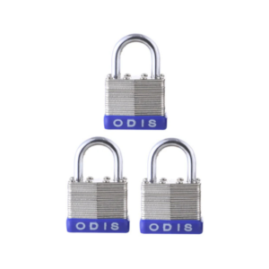 Pack 3 Candados Laminado Odis - Llaves Iguales tecnoymas.cl