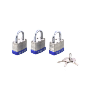 Pack 3 Candados Laminado Odis - Llaves Iguales tecnoymas.cl