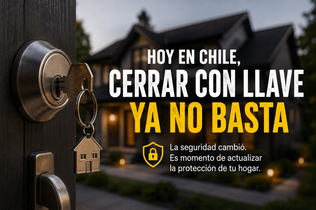 Puerta con cerradura tradicional hoy en Chile tecnoymas.cl