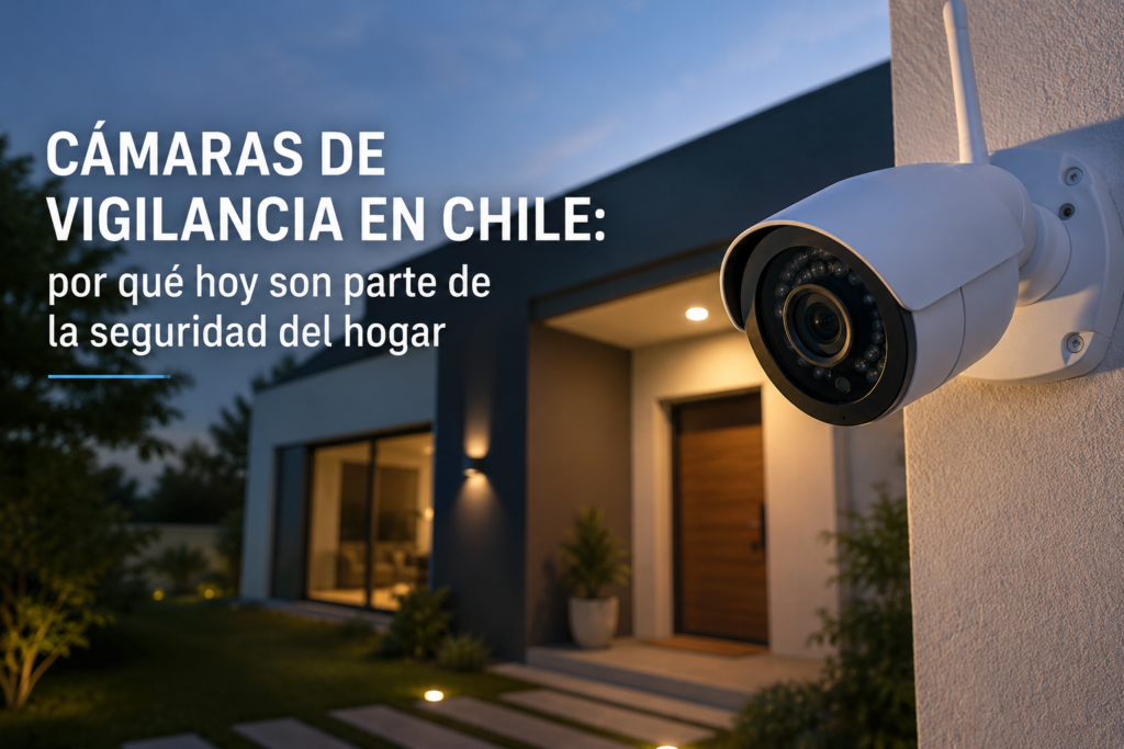 Cámara de vigilancia protegiendo una vivienda tecnoymas.cl