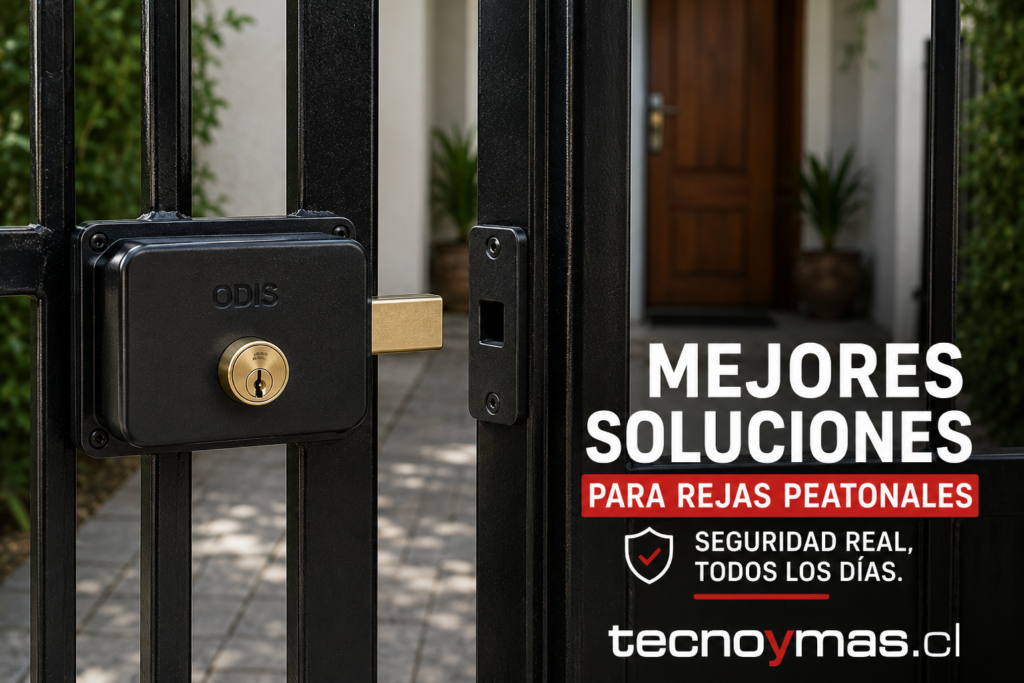 Mejores soluciones para rejas peatonales con cerradura de seguridad tecnoymas.cl