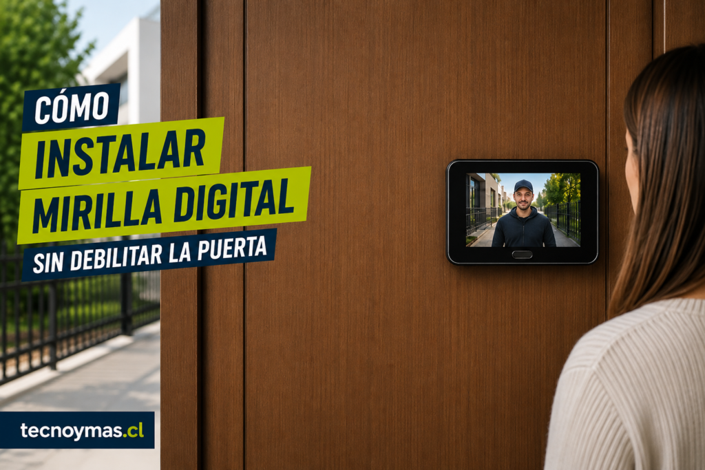 Cómo instalar mirilla digital sin debilitar la puerta en tecnoymas.cl