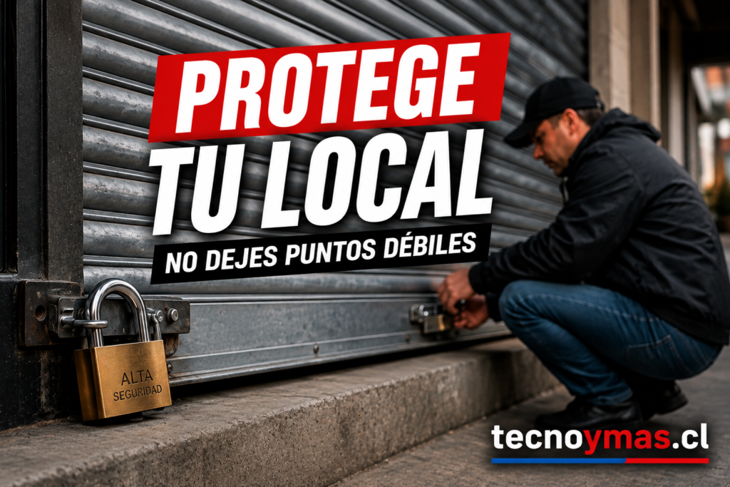 Cómo proteger un local con cortina metálica y candado de alta seguridad en tecnoymas.cl