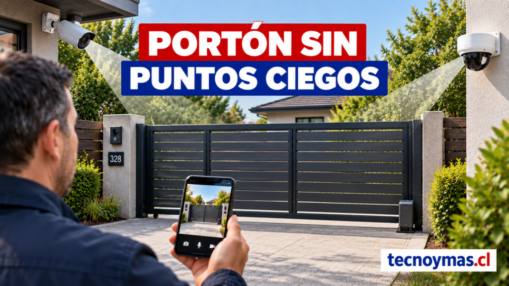 Mejores cámaras para ver portón sin puntos ciegos en tecnoymas.cl
